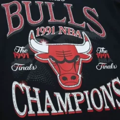 Men Mitchell & Ness T-Shirts & Tops-Champions Era Ss Tee Hwc Chicago Bulls