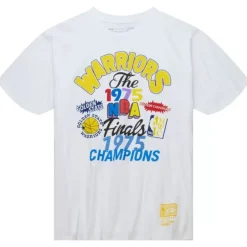 Men Mitchell & Ness T-Shirts & Tops-Champs Fest Ss Tee Hwc Golden State Warriors