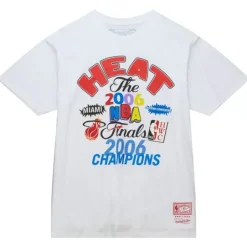 Men Mitchell & Ness T-Shirts & Tops-Champs Fest Ss Tee Hwc Miami Heat