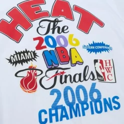 Men Mitchell & Ness T-Shirts & Tops-Champs Fest Ss Tee Hwc Miami Heat