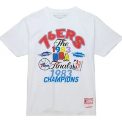 Men Mitchell & Ness T-Shirts & Tops-Champs Fest Ss Tee Hwc Philadelphia 76Ers