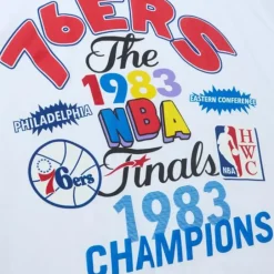 Men Mitchell & Ness T-Shirts & Tops-Champs Fest Ss Tee Hwc Philadelphia 76Ers