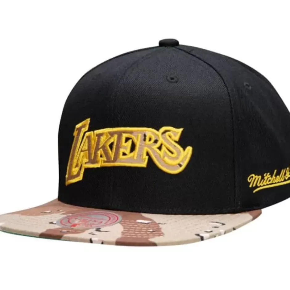 Mitchell & Ness Snapback-Choco Camo Snapback Hwc Los Angeles Lakers