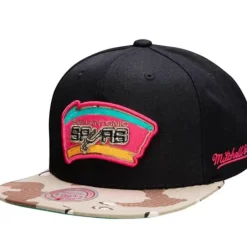 Mitchell & Ness Snapback-Choco Camo Snapback Hwc San Antonio Spurs