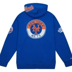 Men Mitchell & Ness Hoodies & Sweatshirts-City Collection Fleece Hoody New York Mets