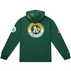 Men Mitchell & Ness Hoodies & Sweatshirts-City Collection Fleece Hoody Oakland Athletics