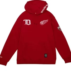 Men Mitchell & Ness Hoodies & Sweatshirts-City Collection Fleece Hoody Detroit Red Wings