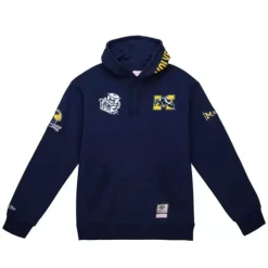 Men Mitchell & Ness Hoodies & Sweatshirts-City Collection Fleece Hoody University Of Michigan