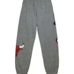 Men Mitchell & Ness Shorts-City Collection Fleece Pants Chicago Bulls