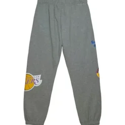 Men Mitchell & Ness Shorts-City Collection Fleece Pants Los Angeles Lakers