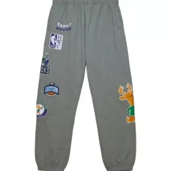 Men Mitchell & Ness Shorts-City Collection Fleece Pants Milwaukee Bucks