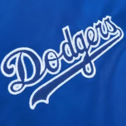 Men Mitchell & Ness Jackets & Outerwear-City Collection Lightweight Satin Jacket Los Angeles Dodgers