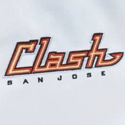 Men Mitchell & Ness Jackets & Outerwear-City Collection Lightweight Satin Jacket San Jose Clash