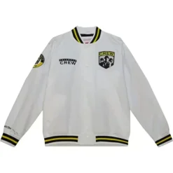 Men Mitchell & Ness Jackets & Outerwear-City Collection Lightweight Satin Jacket Columbus Crew