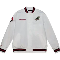 Men Mitchell & Ness Jackets & Outerwear-City Collection Lightweight Satin Jacket Dallas Burn