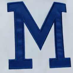 Men Mitchell & Ness Jackets & Outerwear-City Collection Lightweight Satin Jacket Milwaukee Brewers