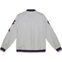 Men Mitchell & Ness Jackets & Outerwear-City Collection Lightweight Satin Jacket Colorado Avalanche