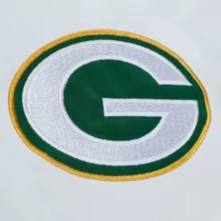Men Mitchell & Ness Jackets & Outerwear-City Collection Lightweight Satin Jacket Green Bay Packers