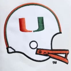 Men Mitchell & Ness Jackets & Outerwear-City Collection Lightweight Satin Jacket University Of Miami