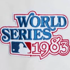 Men Mitchell & Ness Jackets & Outerwear-City Collection Lightweight Satin Jacket Baltimore Orioles