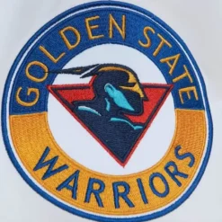 Men Mitchell & Ness Jackets & Outerwear-City Collection Lightweight Satin Jacket Golden State Warriors