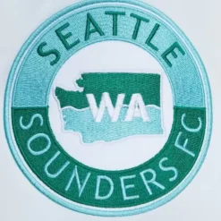 Men Mitchell & Ness Jackets & Outerwear-City Collection Lightweight Satin Jacket Seattle Sounders Fc