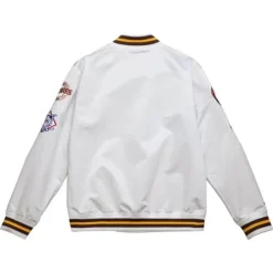 Men Mitchell & Ness Jackets & Outerwear-City Collection Lightweight Satin Jacket San Diego Padres