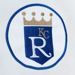 Men Mitchell & Ness Jackets & Outerwear-City Collection Lightweight Satin Jacket Kansas City Royals
