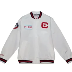 Men Mitchell & Ness Jackets & Outerwear-City Collection Lightweight Satin Jacket Chicago Fire