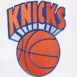 Men Mitchell & Ness Jackets & Outerwear-City Collection Lightweight Satin Jacket New York Knicks