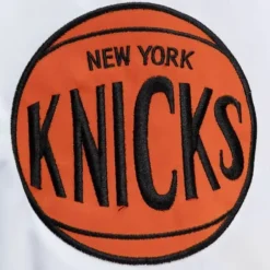 Men Mitchell & Ness Jackets & Outerwear-City Collection Lightweight Satin Jacket New York Knicks