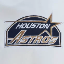 Men Mitchell & Ness Jackets & Outerwear-City Collection Lightweight Satin Jacket Houston Astros