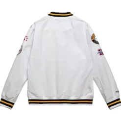 Men Mitchell & Ness Jackets & Outerwear-City Collection Lightweight Satin Jacket Pittsburgh Steelers