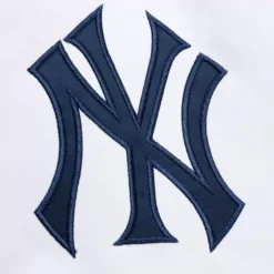 Men Mitchell & Ness Jackets & Outerwear-City Collection Lightweight Satin Jacket New York Yankees