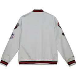 Men Mitchell & Ness Jackets & Outerwear-City Collection Lightweight Satin Jacket San Francisco Giants