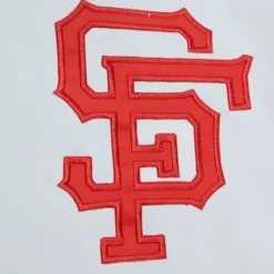 Men Mitchell & Ness Jackets & Outerwear-City Collection Lightweight Satin Jacket San Francisco Giants