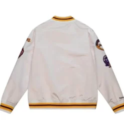 Men Mitchell & Ness Jackets & Outerwear-City Collection Lightweight Satin Jacket Los Angeles Lakers