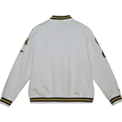 Men Mitchell & Ness Jackets & Outerwear-City Collection Lightweight Satin Jacket University Of Michigan