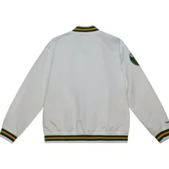 Men Mitchell & Ness Jackets & Outerwear-City Collection Lightweight Satin Jacket Portland Timbers