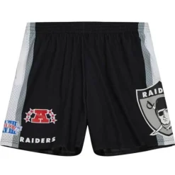 Men Mitchell & Ness Shorts-City Collection Mesh Shorts Oakland Raiders