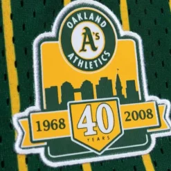 Men Mitchell & Ness Shorts-City Collection Mesh Shorts Oakland Athletics