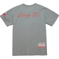 Men Mitchell & Ness T-Shirts & Tops-City Collection Ss Tee Carolina Hurricanes