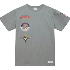 Men Mitchell & Ness T-Shirts & Tops-City Collection Ss Tee Florida Panthers