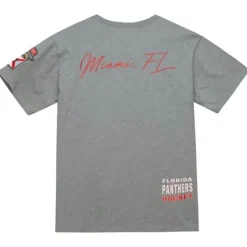 Men Mitchell & Ness T-Shirts & Tops-City Collection Ss Tee Florida Panthers