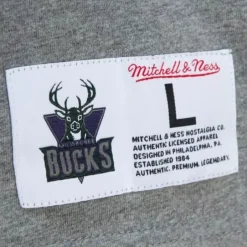 Men Mitchell & Ness T-Shirts & Tops-City Collection S/S Tee Milwaukee Bucks