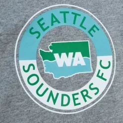 Men Mitchell & Ness T-Shirts & Tops-City Collection Ss Tee Seattle Sounders Fc