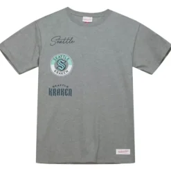 Men Mitchell & Ness T-Shirts & Tops-City Collection Ss Tee Seattle Kraken