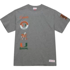 Men Mitchell & Ness T-Shirts & Tops-City Collection Ss Tee University Of Miami