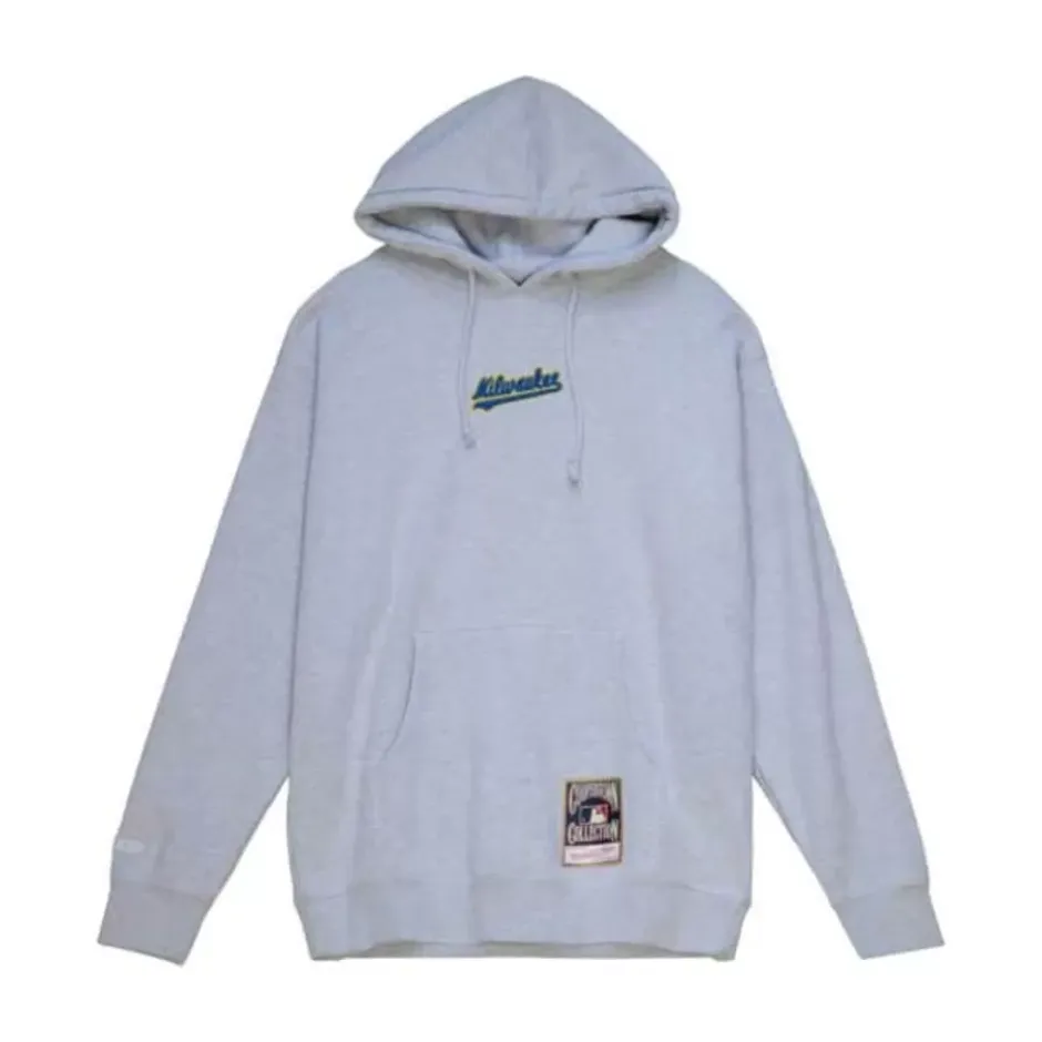 Men Mitchell & Ness Hoodies & Sweatshirts-City Hoody Milwaukee Brewers
