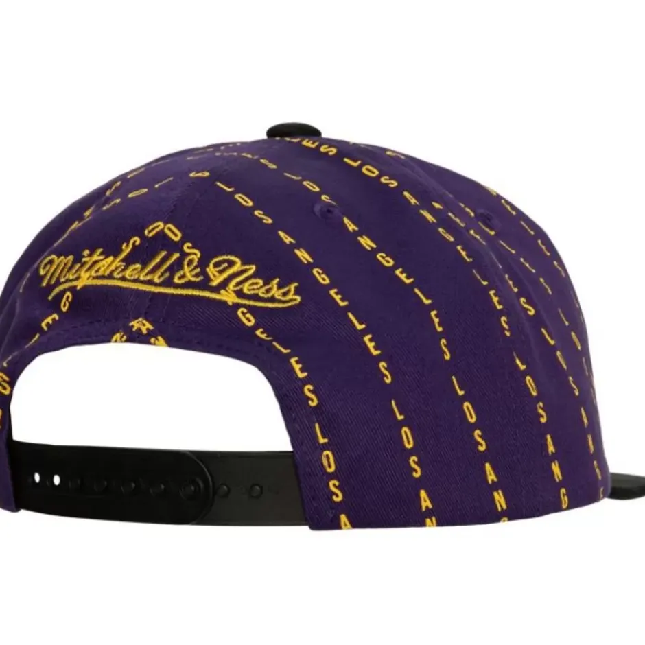 Mitchell & Ness Snapback-City Pinstripe Deadstock Hwc Los Angeles Lakers